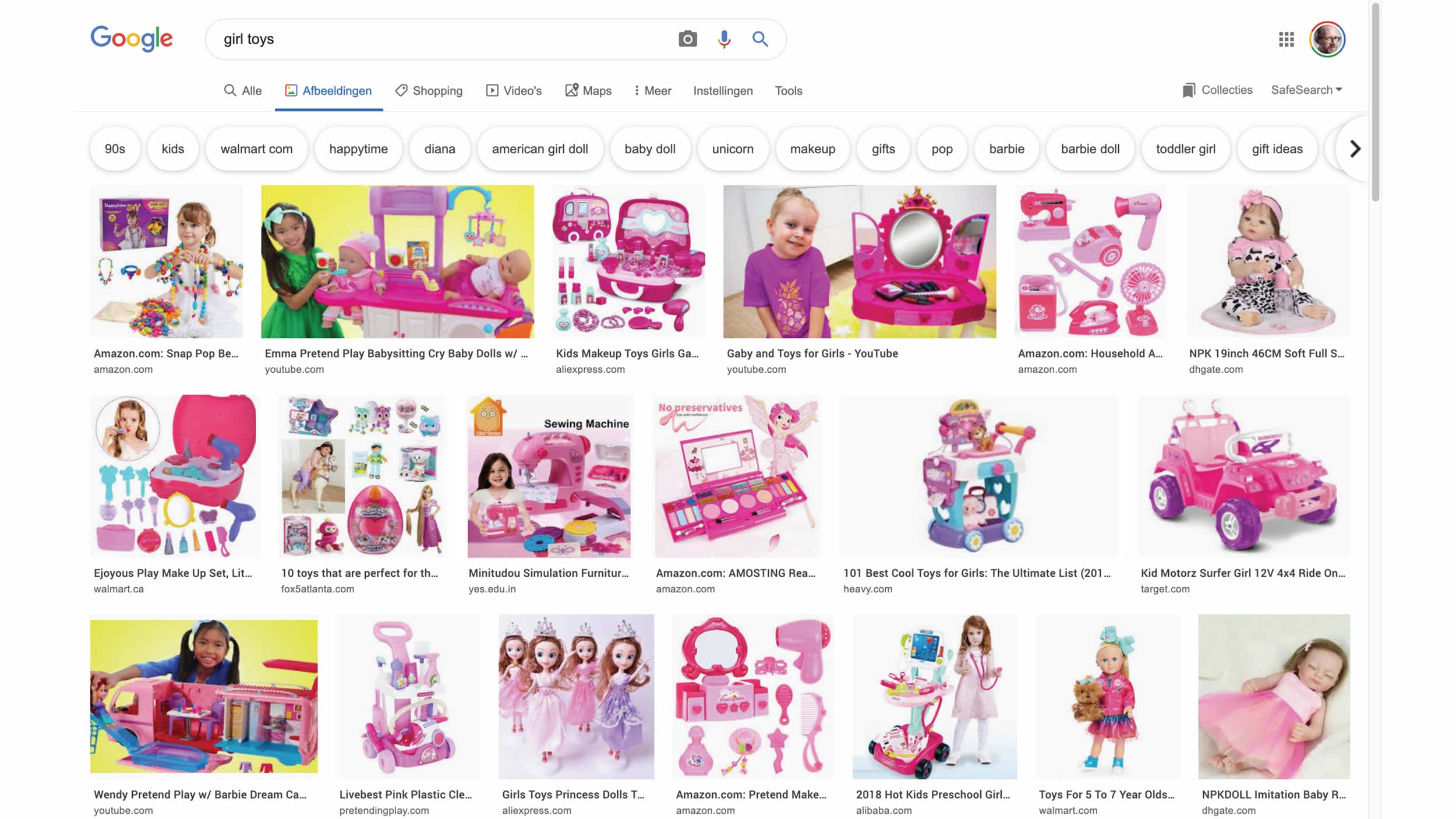 Zoek op “Girl toys”